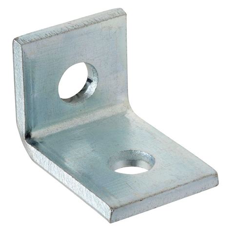 metal brackets.|galvanised steel brackets.